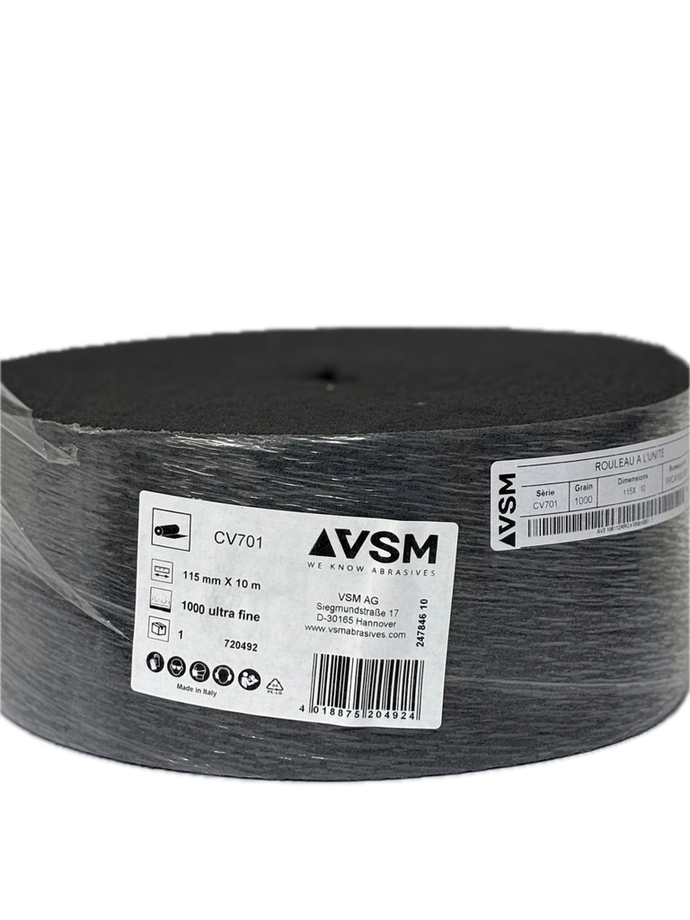 ROULEAU CV701 JEX GRIS 115X10M GRAIN 1000 (rempl VSMA3A0106283)