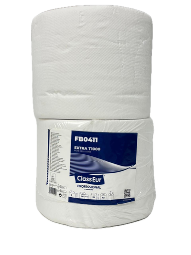 [GIFT1000] PAQUET DE 2 BOBINES DE PAPIER BLANC  2plis 1000 F.  300x225