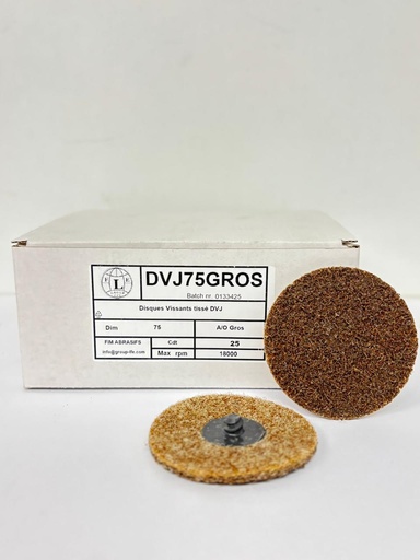 [DVJ75GROS] Disques Vissants tissé DVJ 75mm A/O Gros